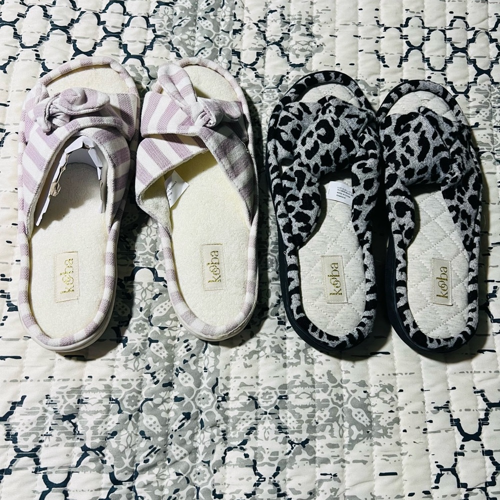 2 Pair Kooba Slippers NWOT